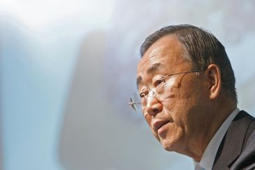 เลขาธิการ Ban Ki-moon กล่าวในงานแถลงข่าว